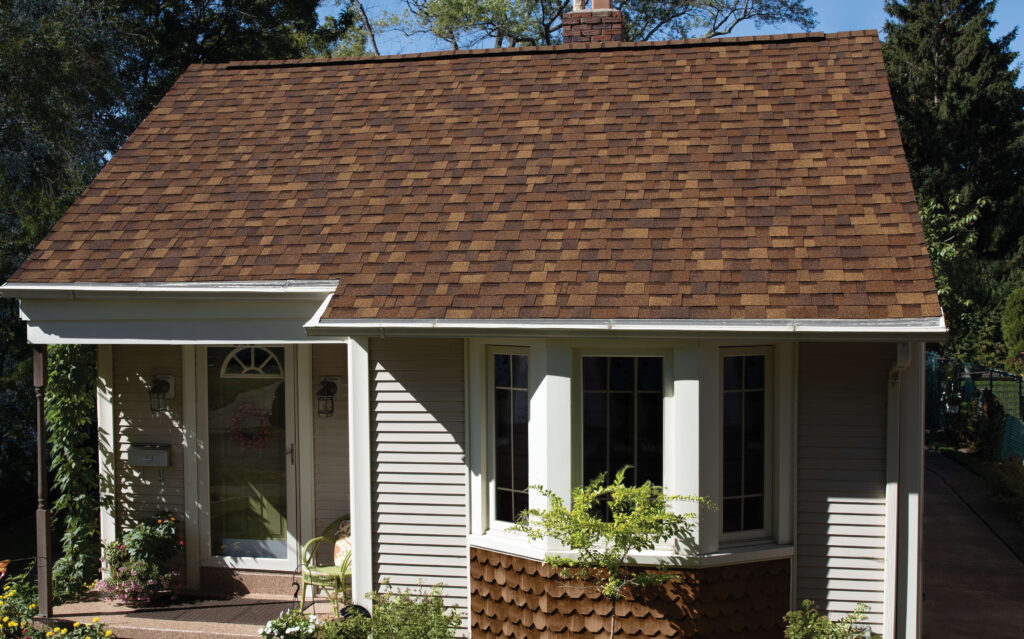 Desert Rose Duration Shingle Owens Corning on a Home