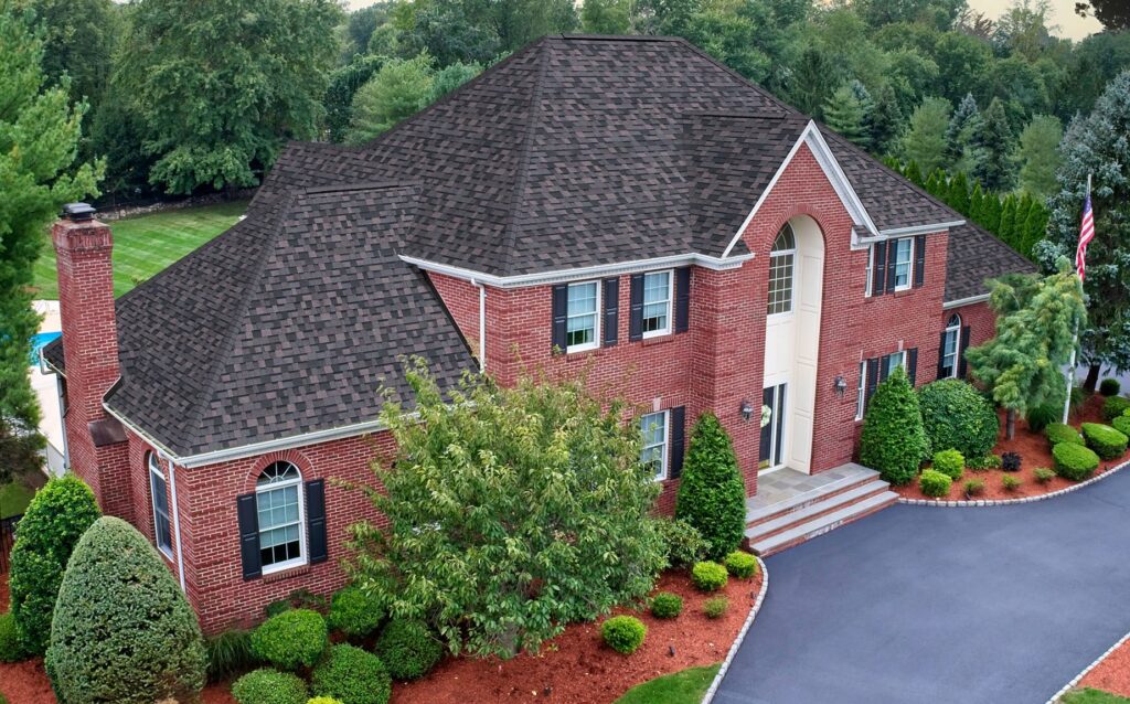 Midnight Plum Duration Shingle Owens Corning on a Home