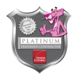 Owens Corning Platinum Preferred Contractor Badge